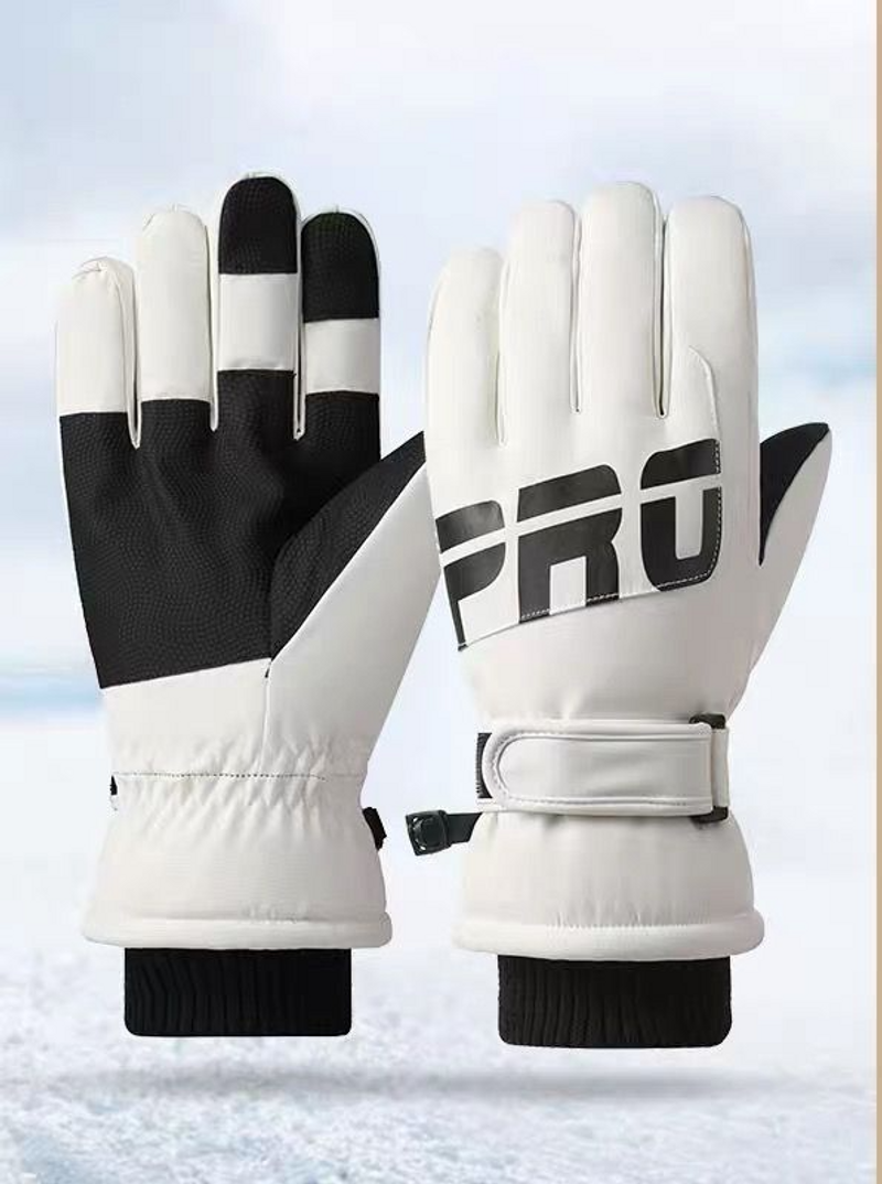 Esquía para mujeres en invierno, con un aislamiento de felpa táctil que mantiene el calor, es resistente al viento y al agua. Conducción en motocicleta._voghion.com