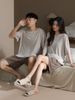 Modal Couple Summer Pajamas - Thin Short - Sleeve Sets For Him & Her_voghion.com