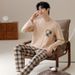 Men's pajamas, men's spring autumn styles, winter pure long sleeved home clothes, casual and simple cotton plus size_voghion.com