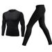 Fleece-Lined Base Layer Men's Fitness Thermal Underwear Sports Set Tight-Fitting Winter Running Yoga High Elastic_voghion.com
