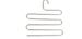 Stainless steel S-shaped pants rack multi-layer pants rack multi-functional storage hanger pants rack, pants clip magic pants rack_voghion.com