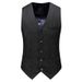 CT Men's Set Business Casual Three-Button Slim Fit Three-Piece Formal Suit 6026_voghion.com