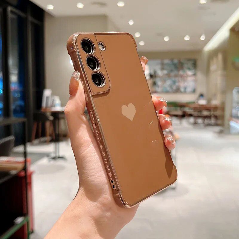Luxury Plating Case For Samsung Galaxy A52 A53 A13 S23 S22 Ultra S21 FE S20 A54 A52S ShockProof Side Pattern Silicon Soft Cover_voghion.com