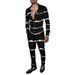 2025 Casual Men Shirt Set Geometry Print Summer Fashion Simple Two Piece Set Mens Gradient Lightweight Party Long Sleeves Suit_voghion.com