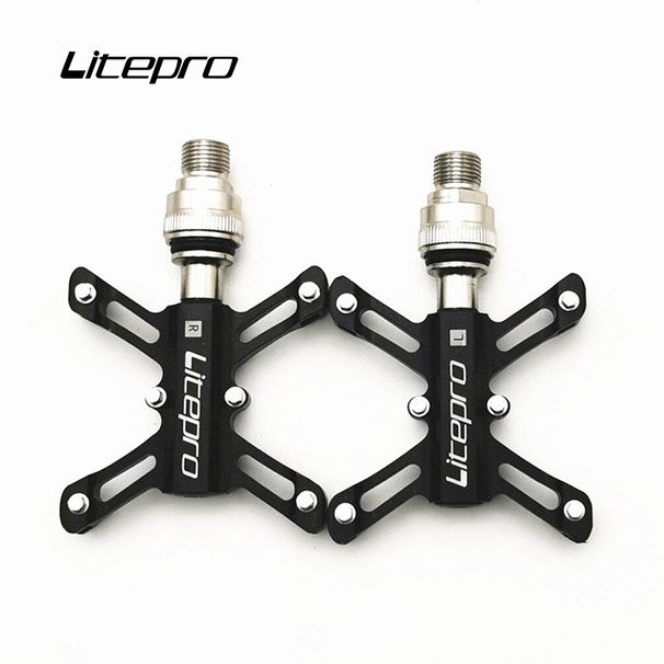 Litepro Ultra-light Folding Bike Butterfly Quick Release Pedal Lightweight Aluminum Alloy DU Bearing_voghion.com