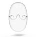 LazyZoom New Transparent Full Face Space Mask Extended Plastic Anti-Oil Cycling Shield_voghion.com
