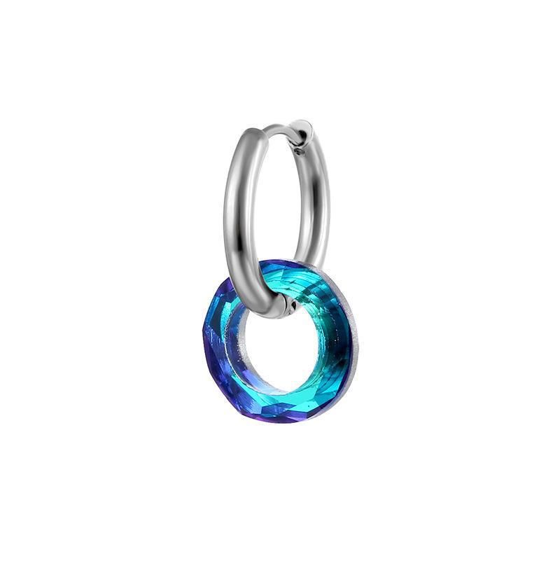 Orecchini a spirale in acciaio al titanio - Cerchietti in filo metallico ipoallergenici per orecchie sensibili (impilabili, stile industriale chic)_voghion.com