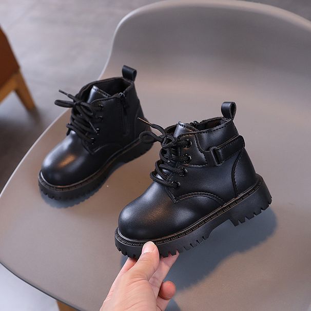 2024 Herbst Neue Kinder Martin Modetrend Jungen Gelb Einfache und vielseitige Mädchenstiefel_voghion.com