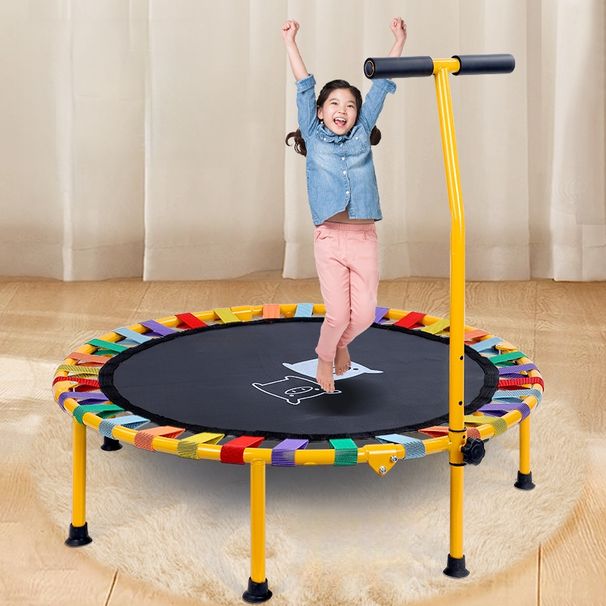 Cama elástica familiar apilable para uso doméstico, silenciosa, ideal para niños pequeños en interiores._voghion.com