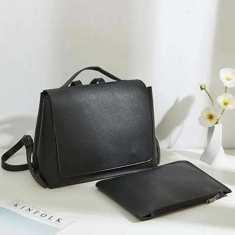 Damen Rucksäcke Großes Reiserucksack-Set, Designer Damen Rucksäcke, Weicher Leder Moderucksack, Inspiriert_voghion.com