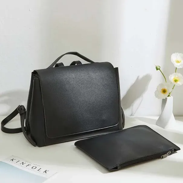 Damen Rucksäcke Großes Reiserucksack-Set, Designer Damen Rucksäcke, Weicher Leder Moderucksack, Inspiriert_voghion.com