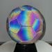 Pallone da calcio professionale con cuciture in PU - Misura 5, riflettente e fosforescente, per allenamenti e partite su erba_voghion.com