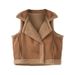 2024 Autumn/Winter New Camry Shoulder Lamb Wool Vest Women's Tank Top Coat Fat mm Large Loose Suede Velvet Clip_voghion.com