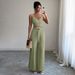 Women's Clothing Temperament Elegant Suspender Vest Wide Leg Pants Two Piece Suit_voghion.com