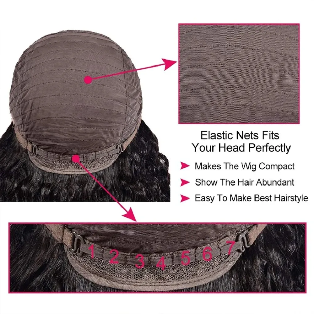Body Wave Human Hair Wig With Bang For Women 180 Density Remy Indian Hair Full Machine Made Body Wave Wig With Bangs_voghion.com