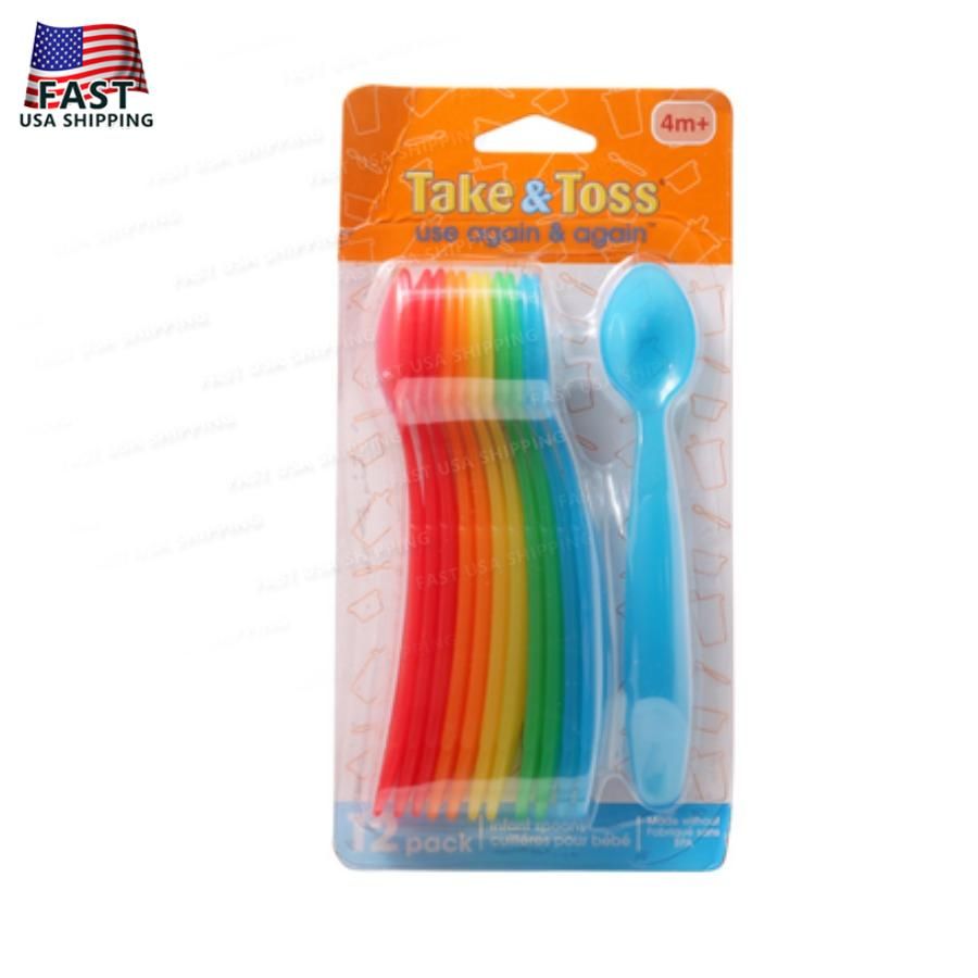 Cucchiai da lancio, confezione da 12 per neonati e da portare con sé dai 4 mesi in su_voghion.com