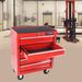 5 Drawer Tool Chest, Tool Storage Cabinet For Garage Storage With 4 Wheels And Locking System, RED_voghion.com