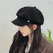Women's Autumn Winter Internet Celebrity British Style Octagonal Hat Versatile Trendy Duckbill Painter Beret_voghion.com