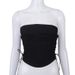 K20425T Summer New Women's Solid Color Sleeveless Sexy Wrapped And Backless Cocktail Strap Chest On Both Sides_voghion.com