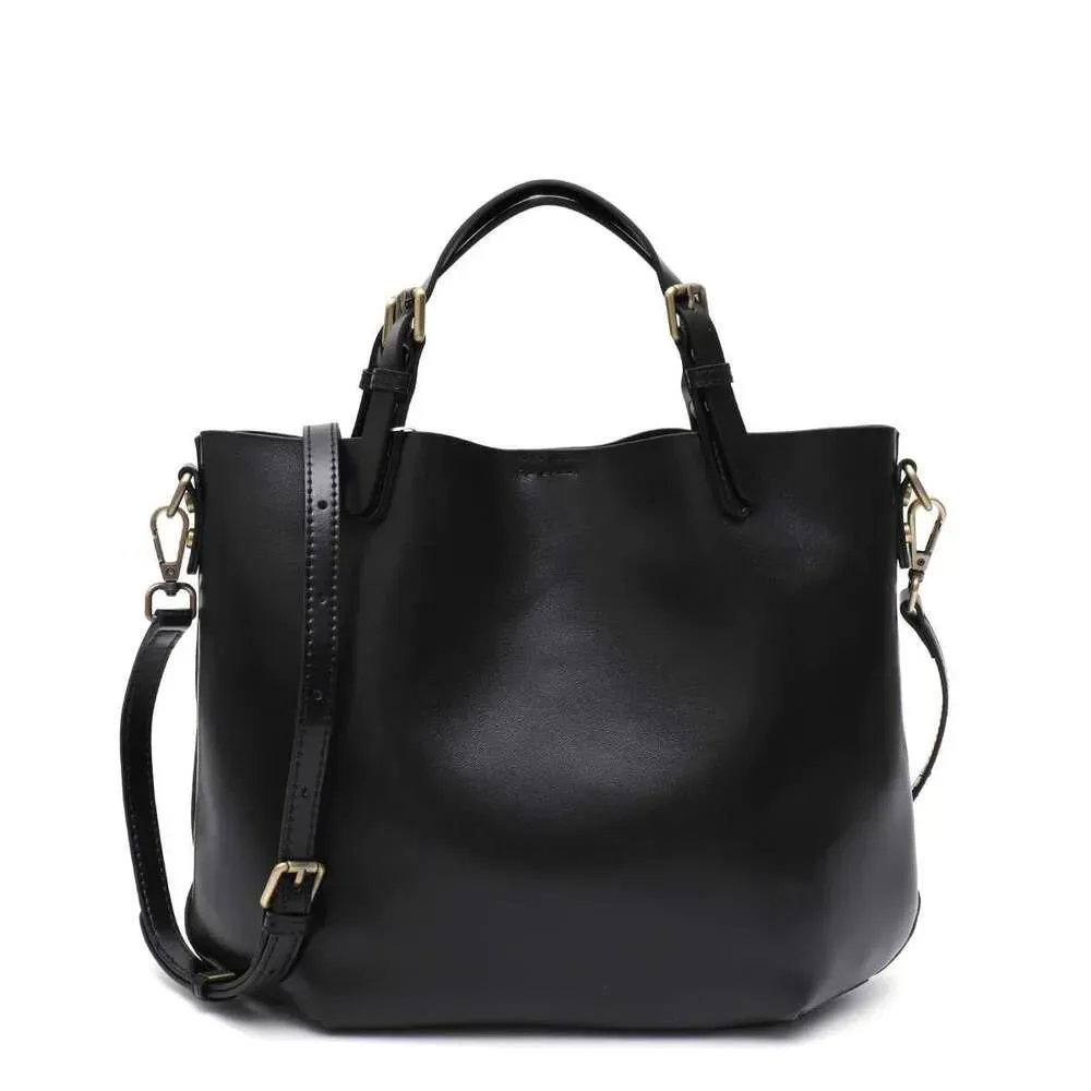 High Quality Designer Bags Women Vintage Elegant Real Leather Top-Handle Solid Color Minimalist Style Tote Shoulder_voghion.com
