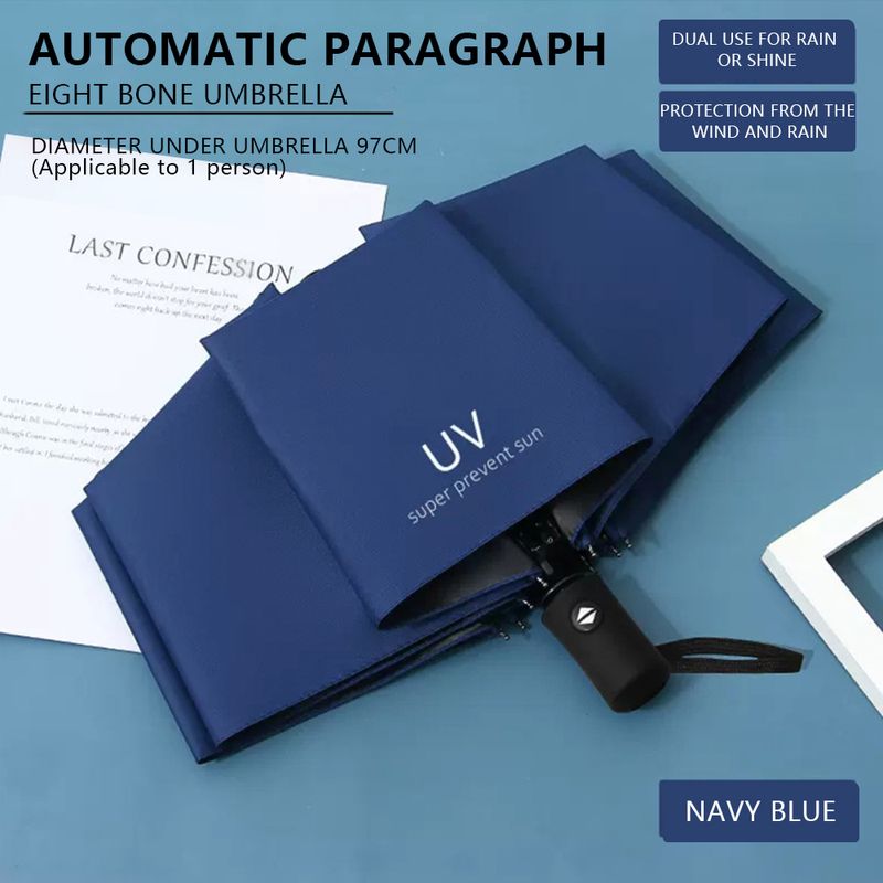 Umbrella Sunscreen Cartoon Sunny Rainy Automatic Folding Student Portable Parasol Shade Accessory Outdoor Gear_voghion.com