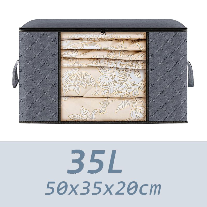 Home Storage Supplies Wardrobe Storage Box Foldable Non woven Clothes Storage Bag 90L Large Storage Bag_voghion.com