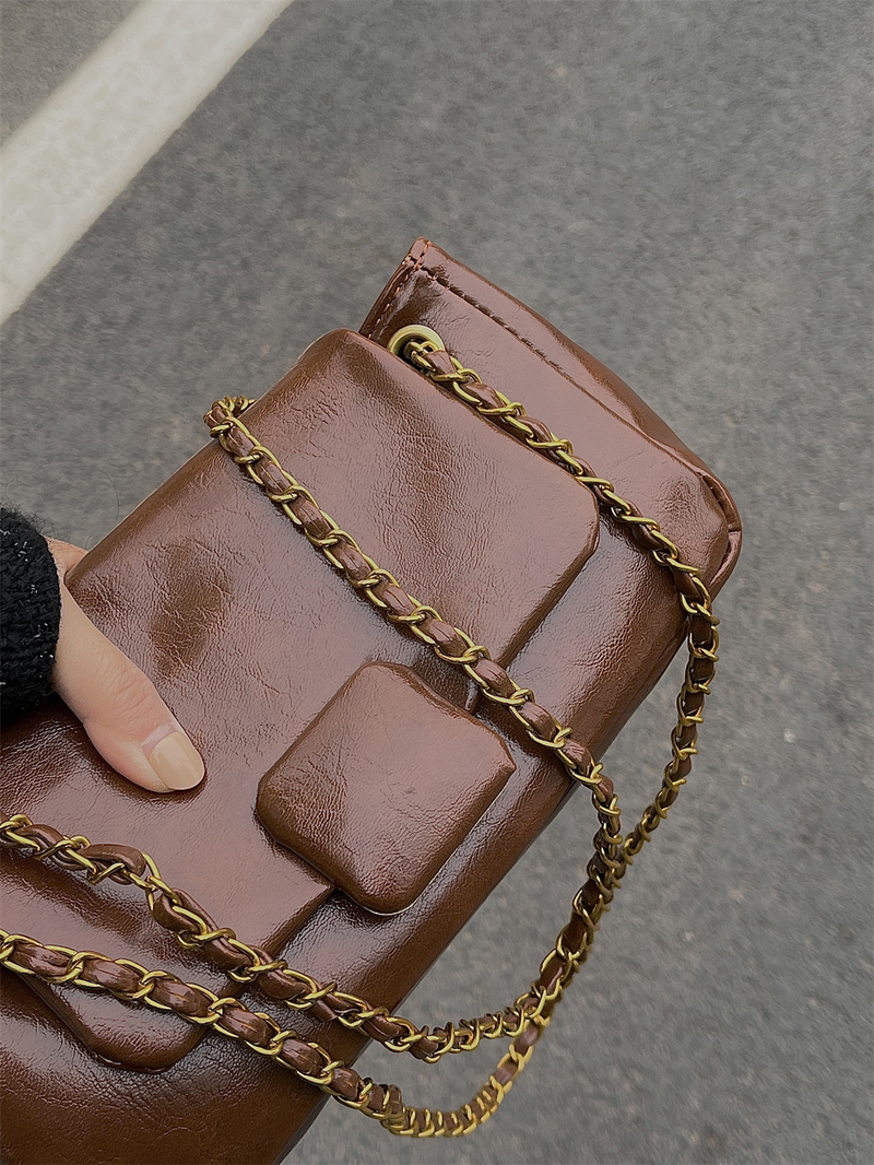 Niche Design Armpit Bag Female 2023 New Spring And Summer Retro High-end fashion chain shoulder bag Messenger bag_voghion.com