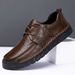 Suitable For All Seasons Italian High-End Men's New Casual Soft Sole Dad Pure Handmade Leather Shoes_voghion.com