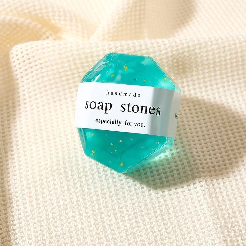 Crystal Gold Foil Handmade Travel Size Gift Set Facial Cleansing Moisturizing Perfume Essential Oil Soap_voghion.com