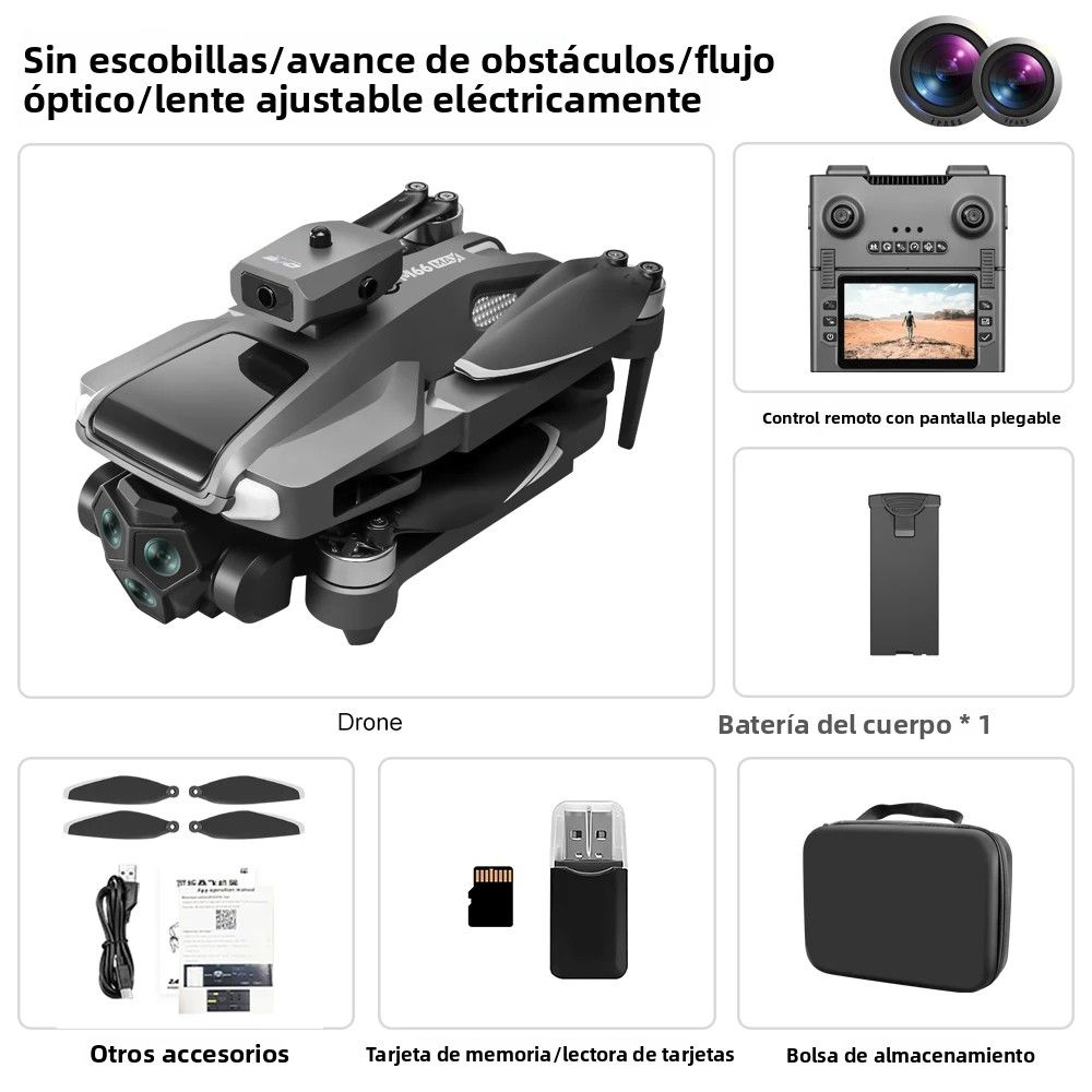 Drone professionale M66 8K pieghevole con telecomando 5G FPV telecamera quadricottero RC motore brushless e schermo_voghion.com