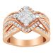 Two-Tone 10KT Gold Diamond Bypass Cocktail Ring (1 1/2 cttw, H-I Color, I1-I2 Clarity)_voghion.com