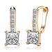 Women's Jewelry Fashion Zircon Earrings K Gold Zircon Accessories_voghion.com