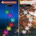 Solar-Powered Christmas Wind Chime Lights - Outdoor Holiday Decor With 7 Color Changing LEDs (Black Shell Design Waterproof)_voghion.com