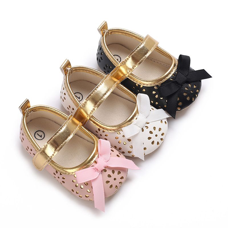 Mother & Kids 2024 new hollow design decorative retro style princess shoes outdoor baby flat shoes_voghion.com