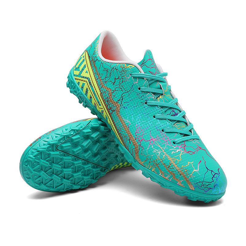 Scarpa da calcio alta per ragazzi e ragazze tf erba artificiale rotta AG chiodo studente pelle piede allenamento_voghion.com