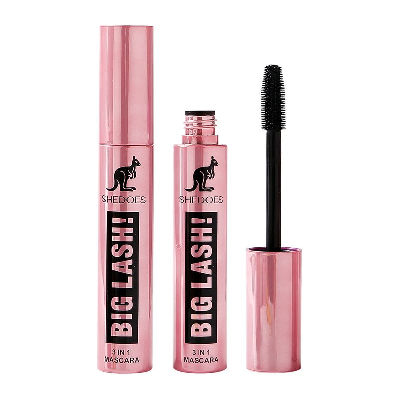 SHEDOES Kangaroo Mascara Waterproof, ispessente, allungante, incurvante, a lunga durata, Big Eyes 4D Mascara_voghion.com