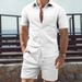Men's Clothing Summer Men's Short Sleeved Shorts Suit Sports Leisure Vacation Two Piece Suit_voghion.com