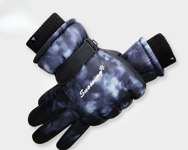 Peak Winter Ski Men, antivento, antifreddo, foderato in pile, spesso, caldo, compatibile con touchscreen, per ciclismo all'aperto_voghion.com