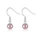 925 Sterling Silver 8mm Freshwater Cultured Pearl Drop Dangle Hook Earrings PE2_voghion.com