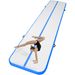 VEVOR Gymnastics Air Mat, 4 Inch Thickness Inflatable Gymnastics Tumbling Mat, Tumble Track With Electric Pump, Training Mats For Home Use/Gym/Yoga/Cheerleading/Beach/Park/Water, 16 Ft, Blue_voghion.com