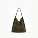 JA Same Style Autumn Winter New Corduroy Cowhide Large Capacity Casual Lightweight Tote Shoulder Bag_voghion.com
