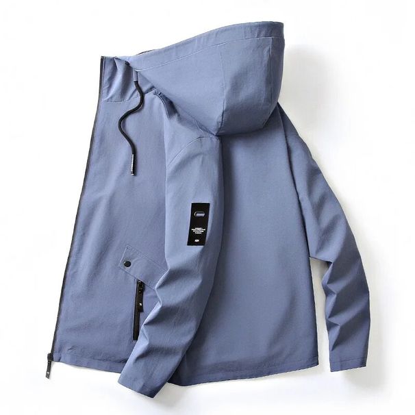Lente Herfst Jas Mannen Outdoor Casual Dunne Capuchon Kraag Windjack Mannen Effen Kleur Leisure Jas Heren Kleding M-4XL_voghion.com