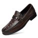 Herren-Doudou-Schuhe, Leder-Freizeitschuhe, Lederschuhe mit Zierstruktur, Herren-Loafer, Herrenschuhe, Einzelschuhe_voghion.com