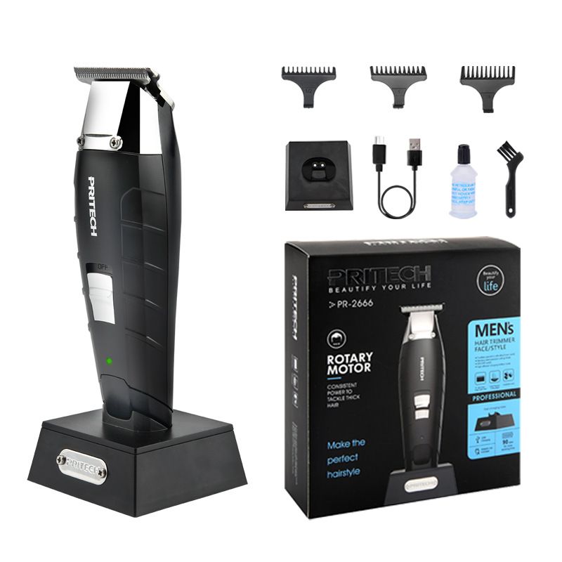 Tagliacapelli professionale Pritech - Tagliacapelli senza fili ricaricabile tramite USB per uomo e donna, per uso domestico e in salone_voghion.com