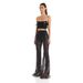 Strapless Short Top And Long Pants Autumn Winter New Ostrich Sequin Two-Piece Set_voghion.com