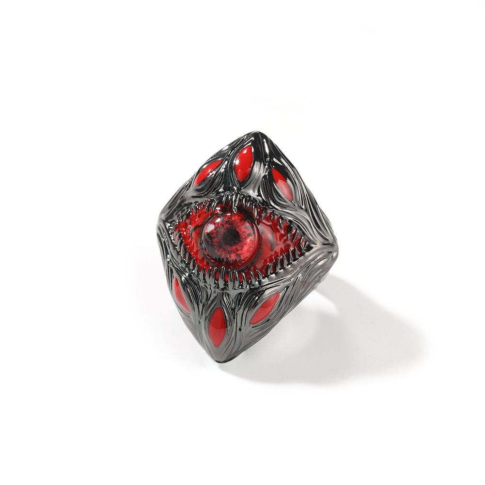 Gioielli da uomo e da donna - Anello con design unico a forma di occhio parassita, anello in stile vintage hip hop, anello alla moda realizzato in rame di alta qualità_voghion.com