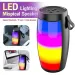 Altoparlante Bluetooth doppio NEV con luci LED RGB colorate, altoparlante portatile per trasmissione vocale_voghion.com