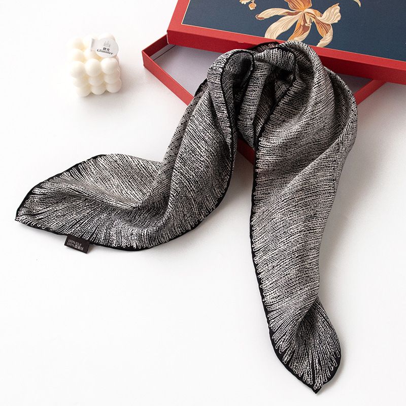 Box 2024 Versatile Mulberry Silk Small Square Decorative Scarf Spring/Summer Hand Gift_voghion.com