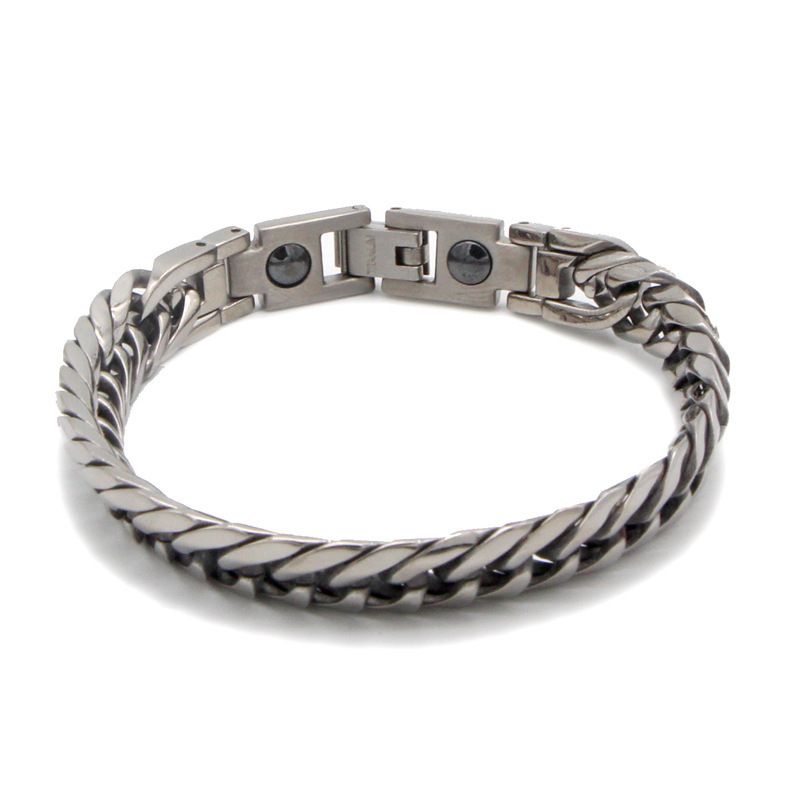 Unique Cuban Chain Pure Necklace Titanium Bracelet Men's Trendy Jewelry Direct Delivery_voghion.com