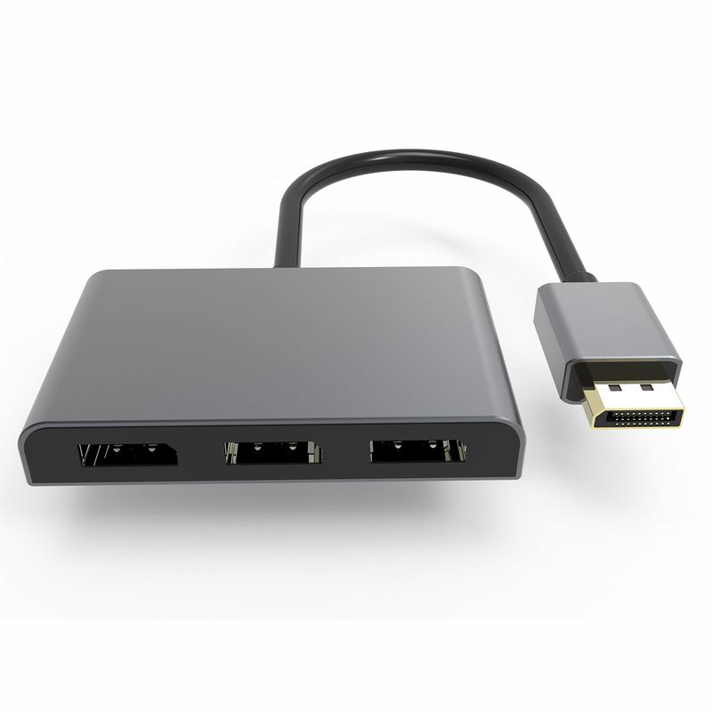 8K Displayport auf 3 Displayport Splitter MST Hub Multi Monitor Splitter 3 DP Monitor Setup (MSTDP123DP) für Computerdisplay_voghion.com